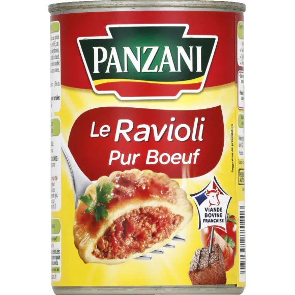 Panzani ravioli pur boeuf 1/2 400g